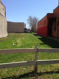 Germantown Ave vacant lot - well-kept